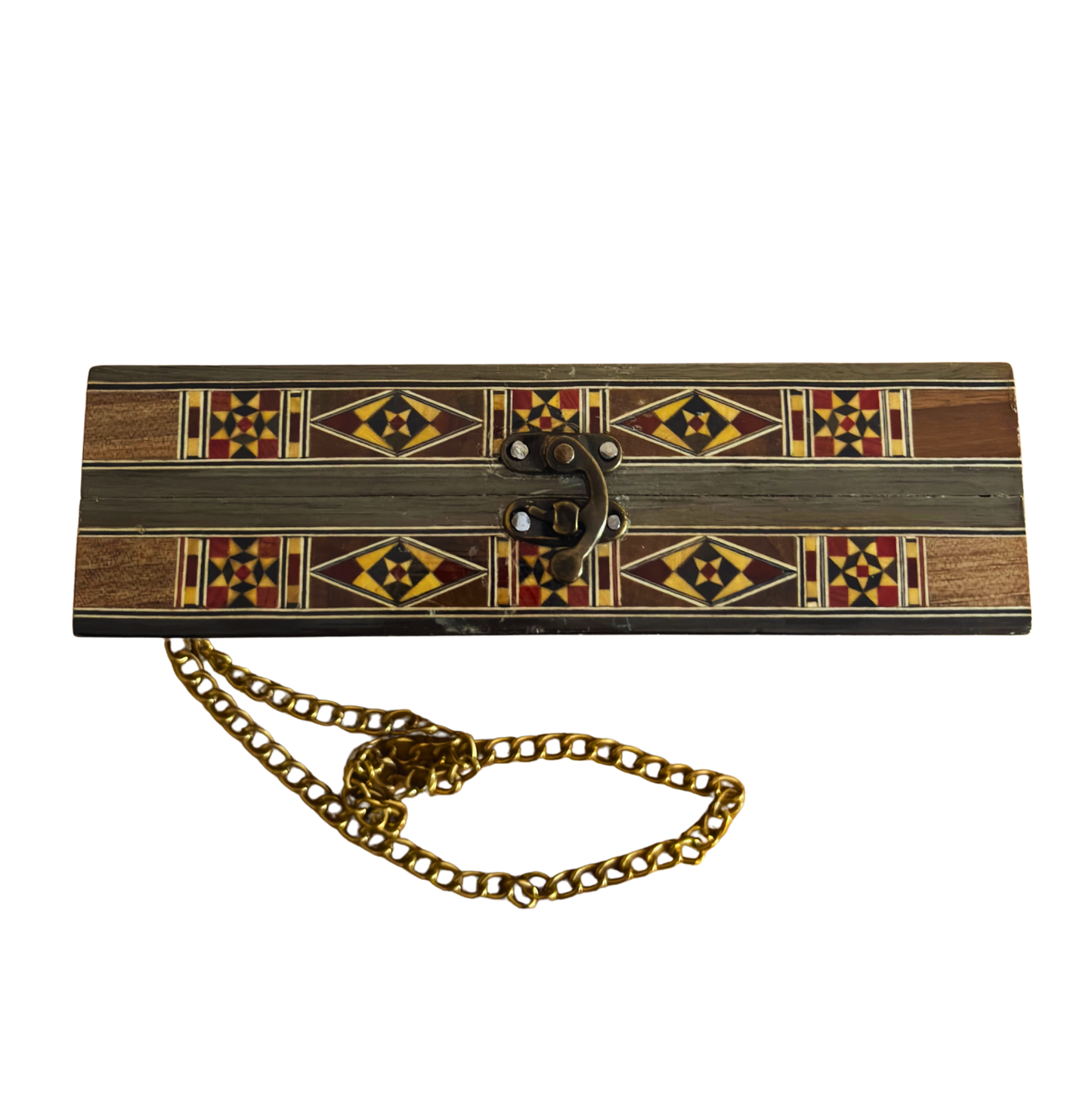 Bolso de Mosaico Damasquino con Nácar – Elegancia Oriental Artesanal