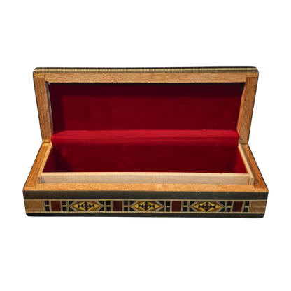 Scatola Damascena per Gioielli, Penne e Rosario – Fatto a Mano con Madreperla