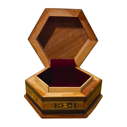 Şam El Yapımı Mozaik Kutu – Geleneksel Sanat & Kadife İç Yüzey