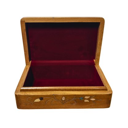 Handgemaakte Damascene Luxe Doos – Parelmoer & Fluweel