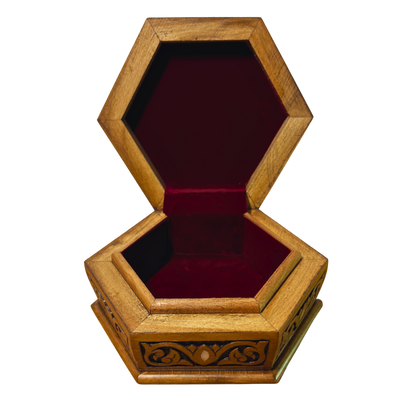 El Oyma Lüks Şam Kutusu – Sedef & Kadife Zarafeti