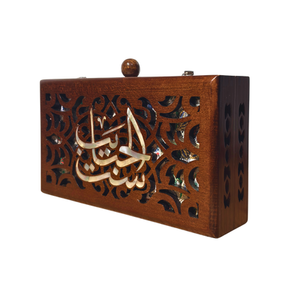 Mother – Pochette Damascène de Luxe en Nacre & Brocart