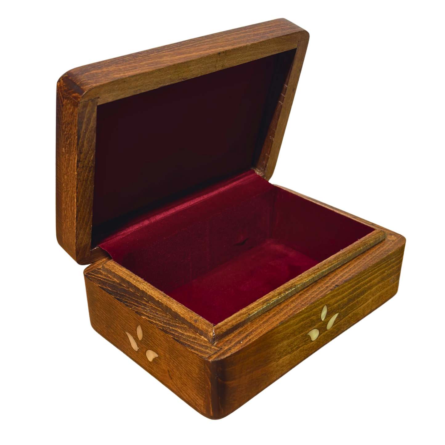 Handgefertigte Luxusbox aus Damaskus – Perlmutt & Samteleganz