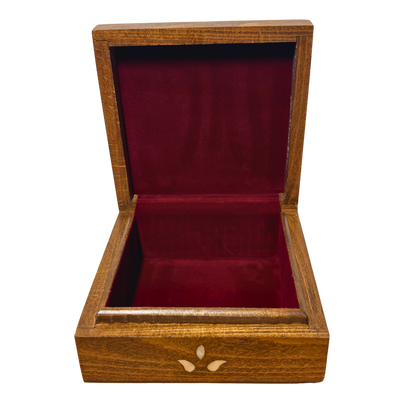 Handgemaakte Damaskus Luxe Doos – Parelmoer & Fluweel