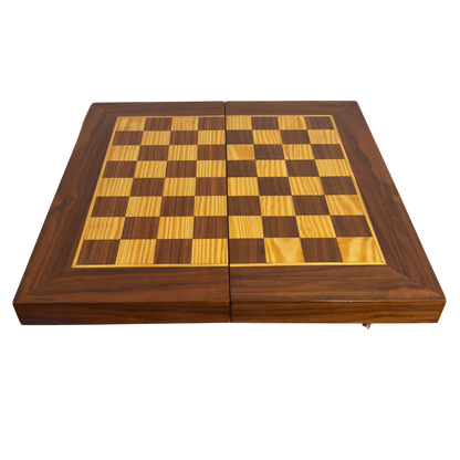 Handgemaakte Damasceense Schaak- en Backgammontafel van Gaby Al Dayeh – Klassiek Mozaïekontwerp