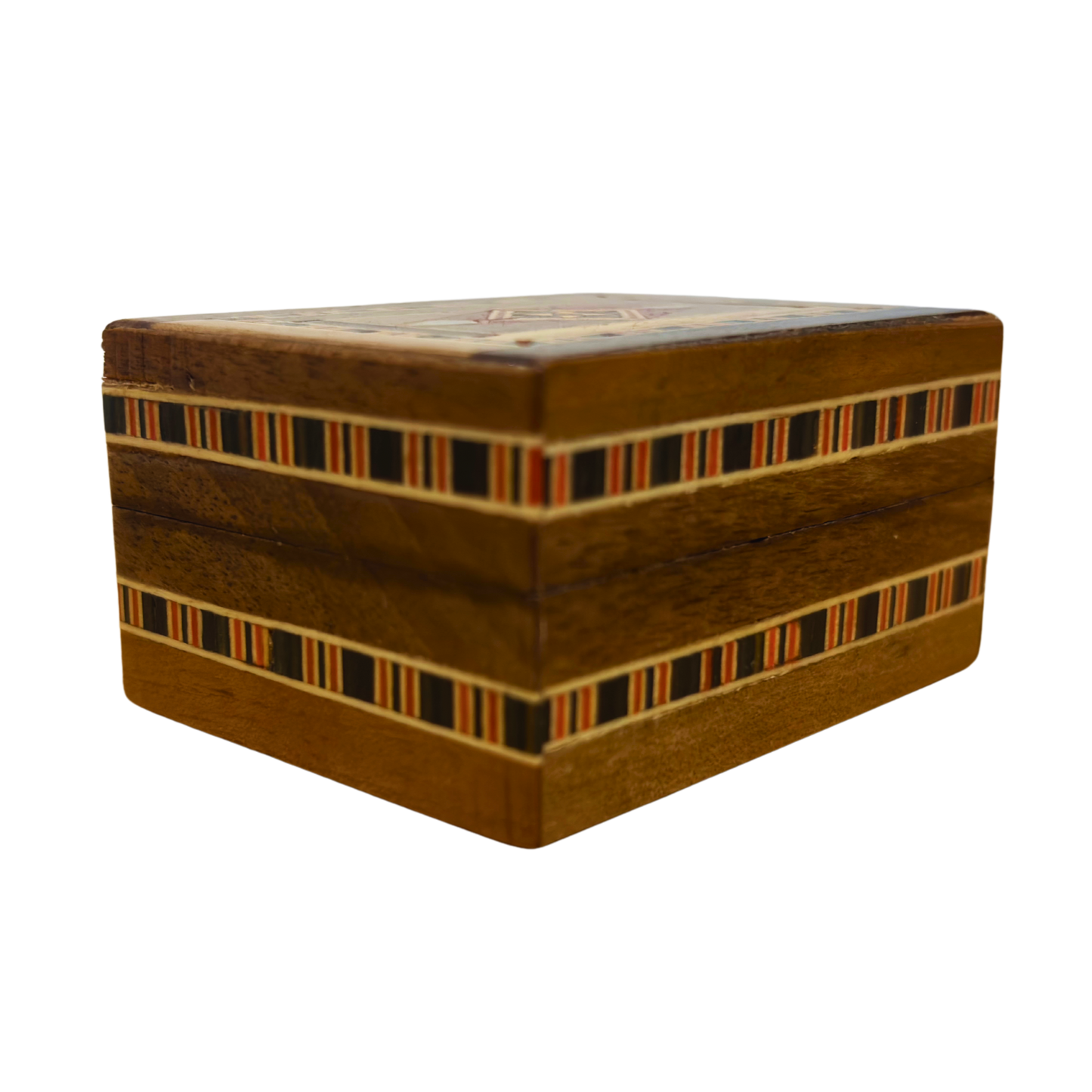 Boîte à Bague en Mosaïque Artisanale de Damas – Art & Velours