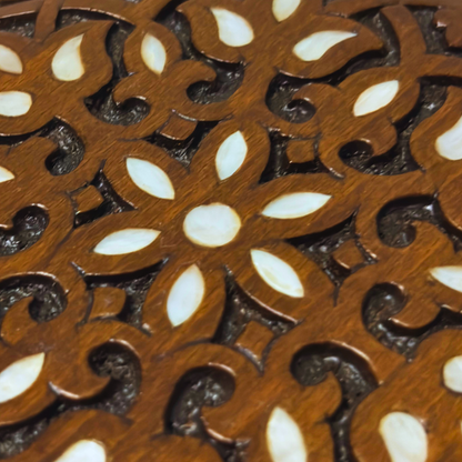 El Oyma Lüks Şam Kutusu – Sedef & Kadife Zarafeti