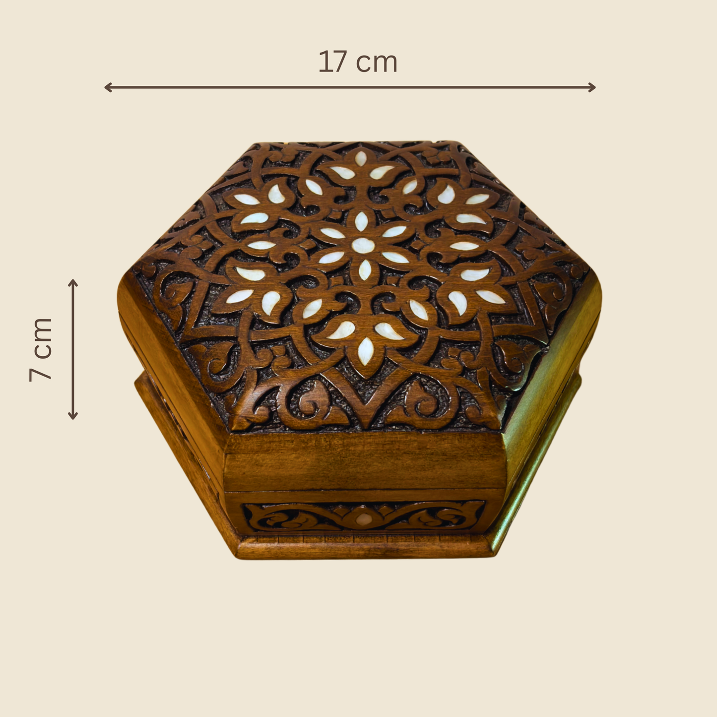 Boîte de Luxe Sculptée à la Main – Nacre & Velours