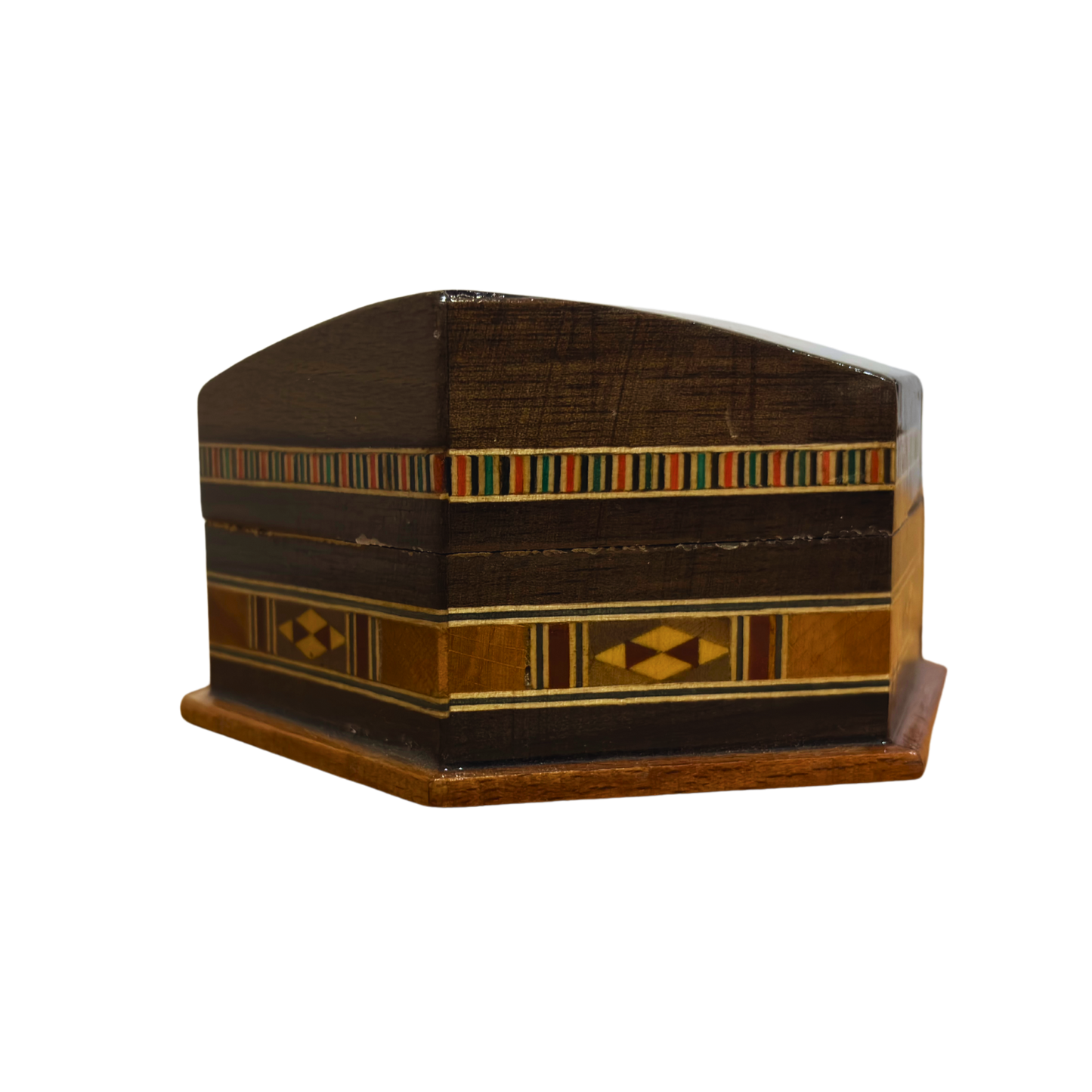 Şam El Yapımı Mozaik Kutu – Geleneksel Sanat & Kadife İç Yüzey