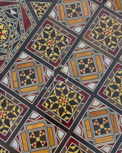 Heritage Chess & Backgammon Set – Damascene Mosaic Craftsmanship